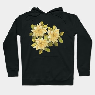 Golden Poinsettias Hoodie